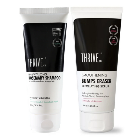 Thriveco in ThriveCo Rosemary Shampoo 100ml ThriveCo Smoothening Bumps Eraser Exfoliating Scrub