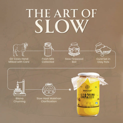 Gir Cow A2 ghee - Made From Curd