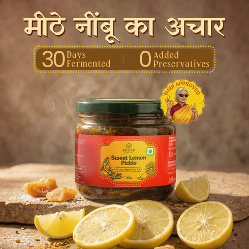 Sweet Lemon Pickle - Natural Sun Dried