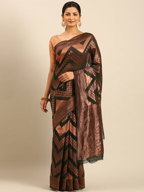 Deeva Sarees Green Cotton Saree