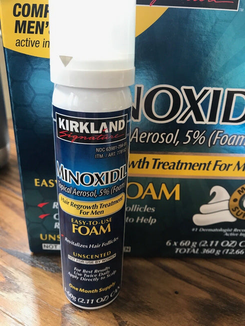 Style Make Kirkland 1 Month Supply Minoxidil 5 Foam Hair Regrowth For Men