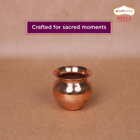 Pure Copper Kalash 500ml |Copper Lota
