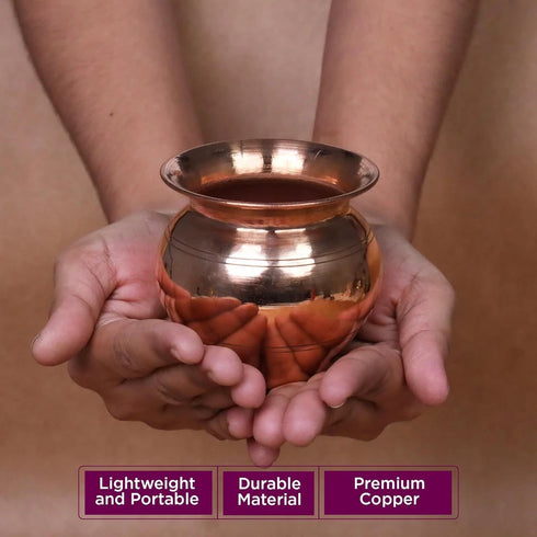 Pure Copper Kalash 500ml |Copper Lota