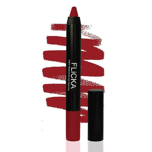 FLiCKA Lasting Lipsence Crayon Lipstick 12 Insta Diva | Light Red