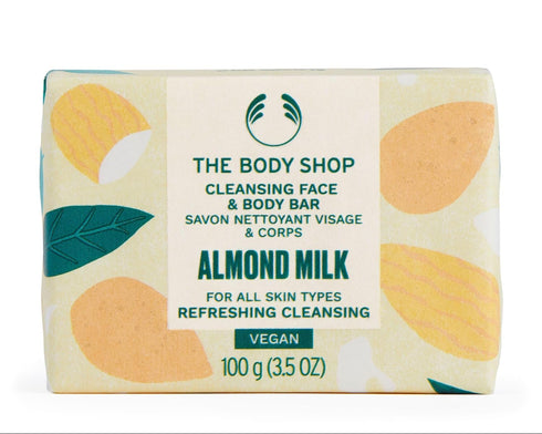 The body shop almond milk honey soothing caring cleansing bar