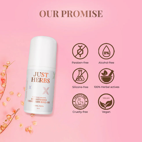 Just Herbs Under Arm Roll On Deodorant & Just Herbs Roll on Deo for Men Musk Divine Refreshing Under Arm Long Lasting Deodorant