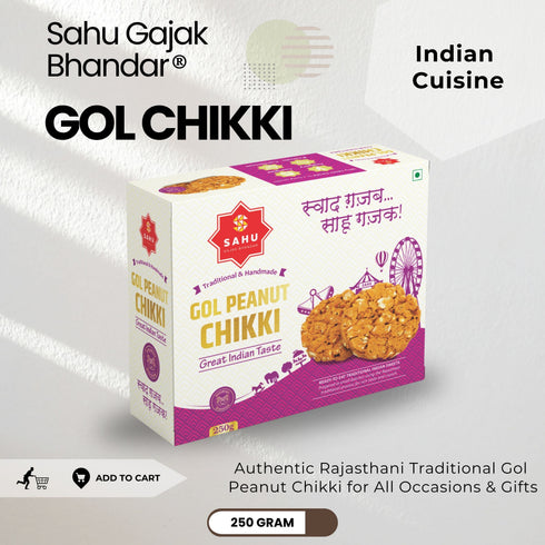 Sahu Gajak Bhandar Peanut Roasted Gol Chikki