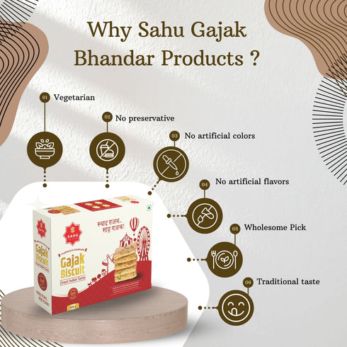 Sahu Gajak Bhandar Khasta Gajak Biscuits