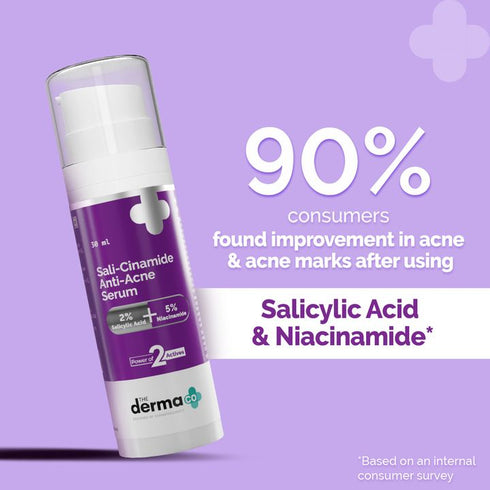 The Derma Co Sali-Cinamide Anti-Acne Face Serum