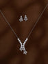 Zeraki Jewels Savi Silver Necklace Set