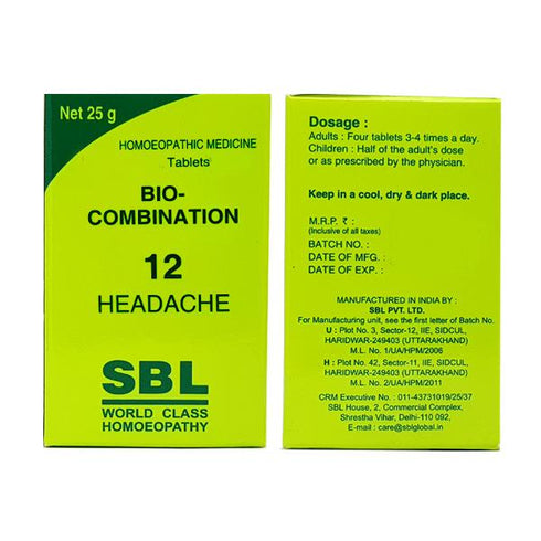 SBL Bio-Combination 12 Tablet