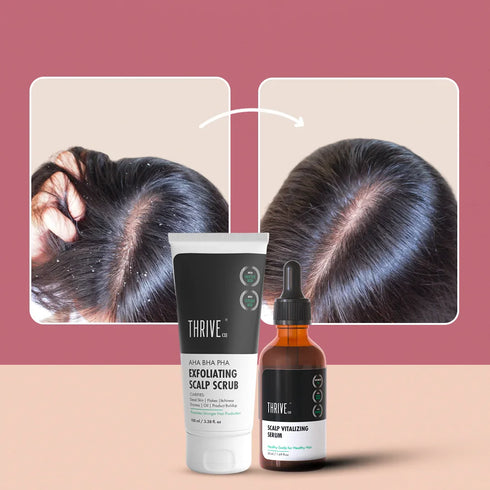 Thriveco Scalp Exfoliating Scrub Scalp Vitalizing Serum