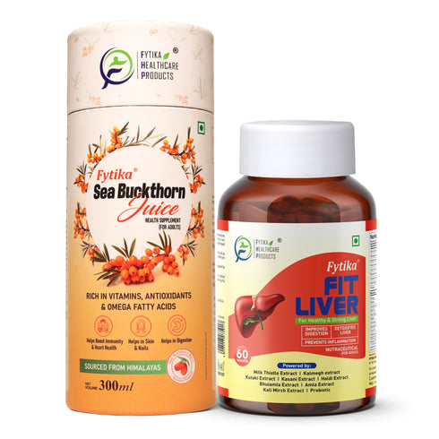 Fytika Healthcare Products Fytika Sea Buckthorn Juice with Fit Liver Tablets
