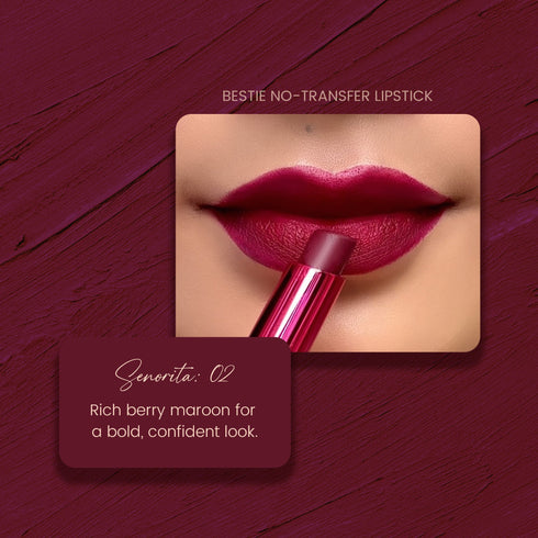 Parul Garg Beauty Senorita 02: Bestie No-Transfer Lipstick