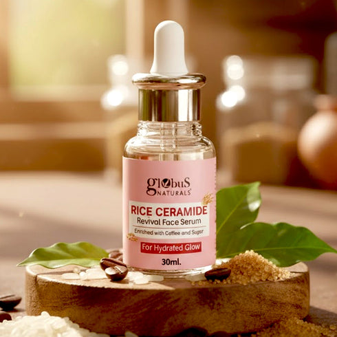 Globus Naturals Rice Ceramide Revival Face Serum For Glass Skin