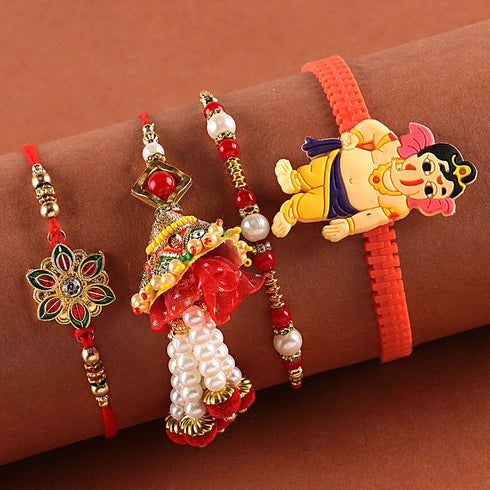 Set of 3 Rakhis & Lumba