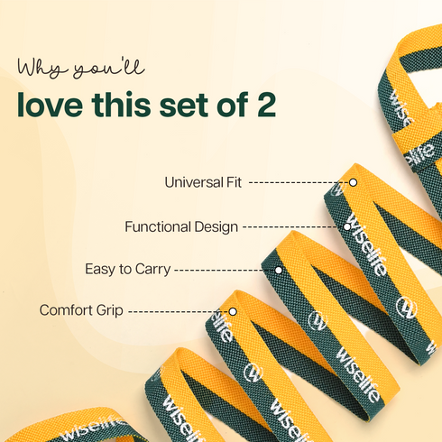 Wiselife Yoga Mat Strap Combo