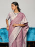 Deeva Sarees Purple Linen Saree