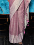 Deeva Sarees Purple Linen Saree
