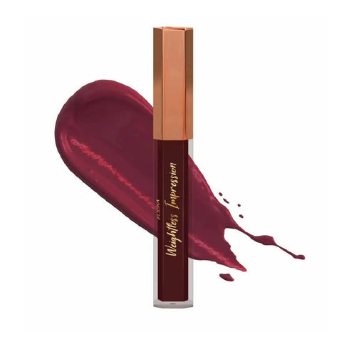 FLiCKA Weightless Impression 05 May | Maroon Matte Finish Liquid Lipstick