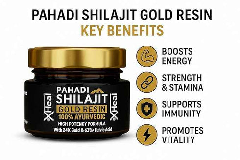 Healing Pharma XHeal Pahadi Shilajit Gold Resin