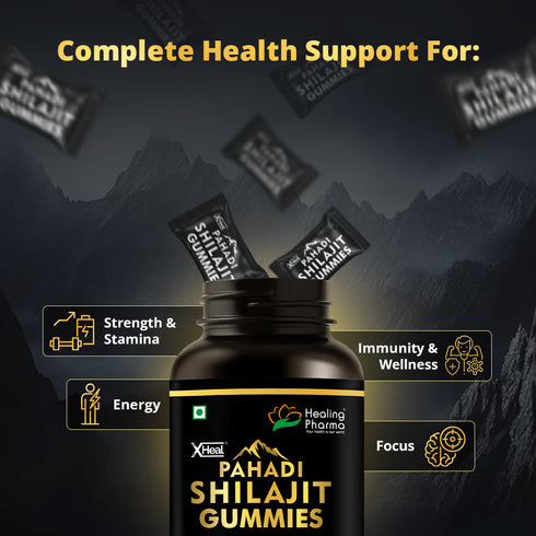 Healing Pharma XHeal Pahadi Shilajit Gummies
