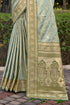 Deeva Sarees Steel Gray Satin Silk Saree