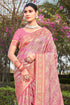 Deeva Sarees Taffy Pink Satan Silk Saree