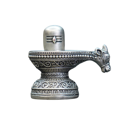 Pure Silver Antique Shiva Lingam 35.51G By Mahita Collections
