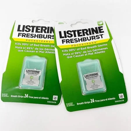 Listerine Fresh Burst Mint Breath Strips Pocketpaks