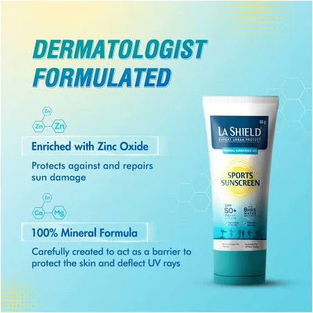 La Shield Sports Sunscreen Gel SPF 50 + PA+++