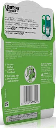 Listerine Fresh Burst Mint Breath Strips Pocketpaks