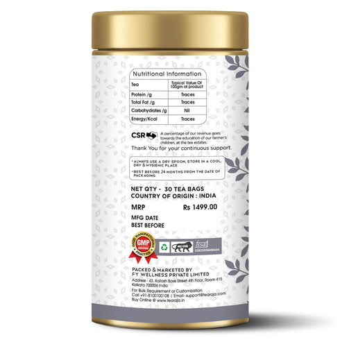 Tea Raja - Silver Needle Moonlight White Tea 30 Tea bags