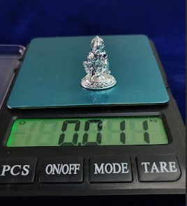 Pure Silver Sitting Hanuman Idol 11gm - By Mahita Collections