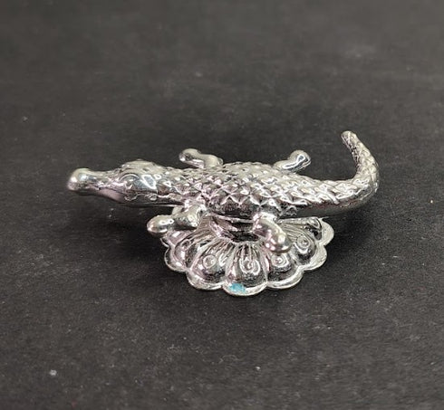 Pure Silver Crocodile for pooja 10gm - By Mahita Collections