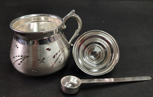 Pure Silver Ghee Pot 86gm - By Mahita Collections