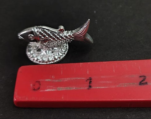 Pure Silver Fish Idol for pooja 23gm - By Mahita Collections