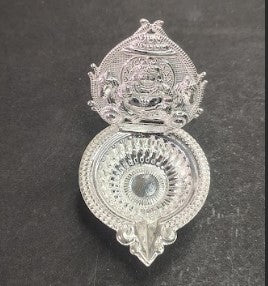 Pure Silver Kubhera Diya 27gm - By Mahita Collections