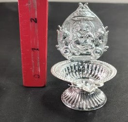 Pure Silver Kubhera Diya 27gm - By Mahita Collections