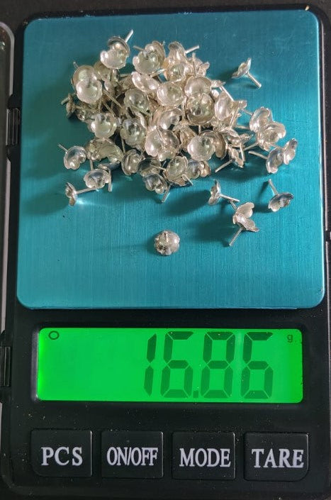 Pure silver Flowers 108 count - 16.86 g By Mahita Collections