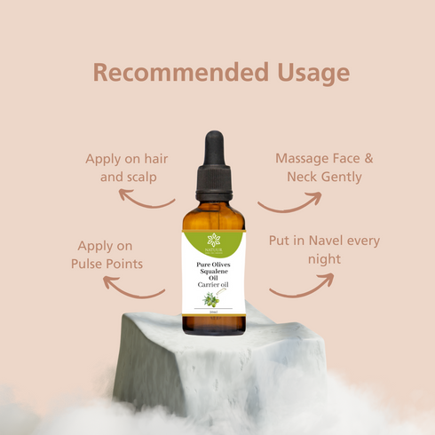 Natuur Pure Olive Squalene Oil 100% Natural & Hydrating for Glowing Skin