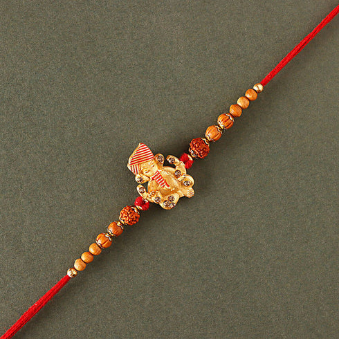 Antique Ganesha Rakhi and Soan Papdi