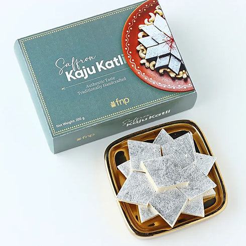 Divine Ganesha Rakhi with Kaju Katli Box