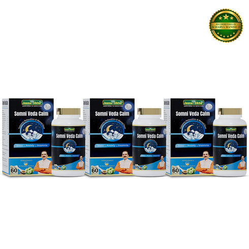Jeena Sikho Somni Veda Calm Capsules Herbal Relaxation and Sleep Support