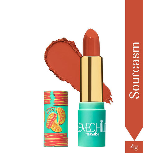 LoveChild Sour|casm| Luxe|Matte Lipstick Rustic Orange | Velvet Matte Finish