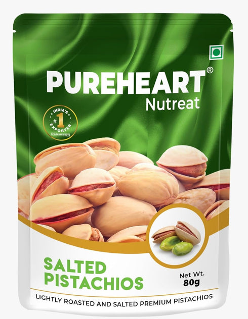 Pureheart Nutreat Salted Pistachios Natural Premium Lightly Roasted Dry Fruit