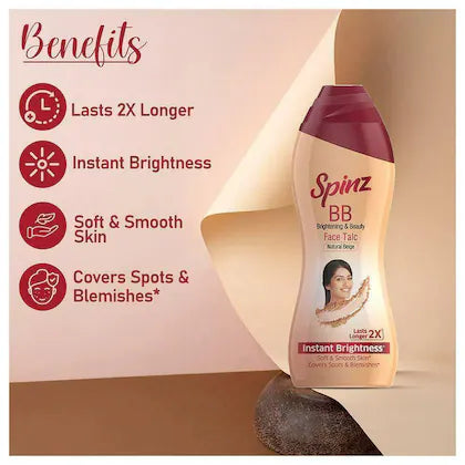 Spinz BB Brightening & Beauty Face Talc powder