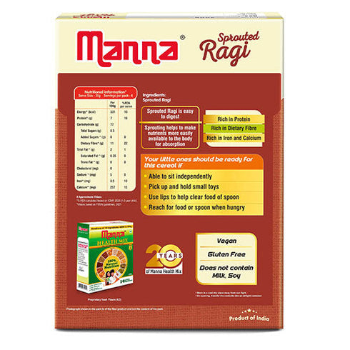Manna Foods Sprouted Ragi Baby Cereal