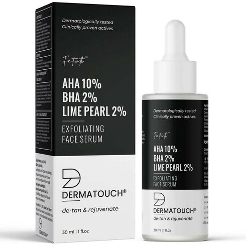 Dermatouch AHA 10%, BHA 2%, Lime Pearl 2% Exfoliating Face Serum