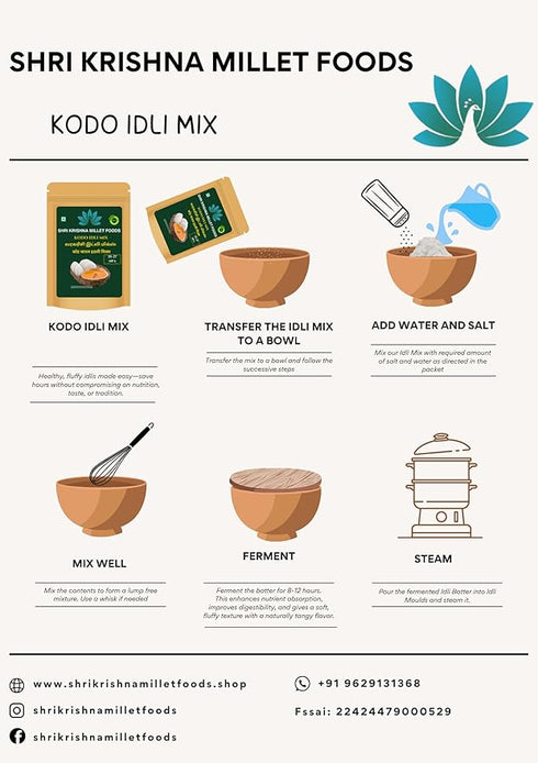 Kodo Millet Idly Ready Mix